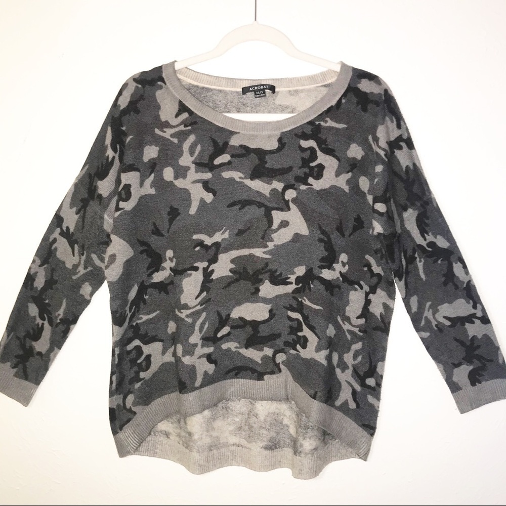 Cashmere blend camo sweater